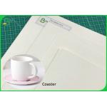 24 * 38 Absorbent Cardboard Sheet  0.7mm 1.4mm White Cup mat Paper for sale
