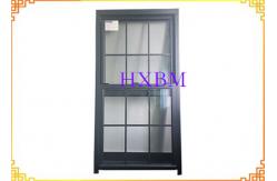 China UK Style Aluminum Profile Double Glazed Up And Down Sliding Windows supplier