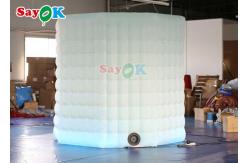 China 210D Inflatable Photo Booth For Exhibition 2.4x2.4x2.4mH supplier