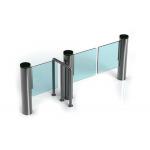 Cylindrical Self Closing 200W SS304 Fast Lane Swing Barrier for sale