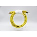 High Speed Cat 6 Ethernet Patch Cable 250MHz Bandwidth RJ45 Connector PVC Jacket Yellow Shielding for sale