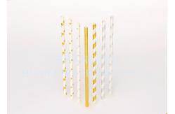 China Durable Thick Paper Drinking Straws Reusable  FDA Approved No Pulluting supplier