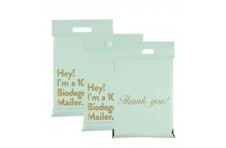 China 10x13 Inch Handle Compostable Mailing Bags Adhesive Thick Waterproof PE Poly supplier
