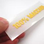 Custom Silicone Rubber Tagless Labels Heat Transfer With 3d Letters and Numbers Name Patch Logo Transfer Printing for sale