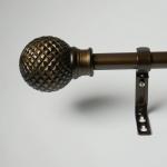 24 Inch Decorative Adjustable Copper Pipe Curtain Pole