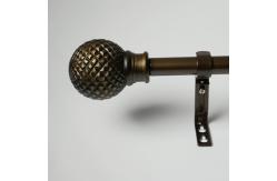 China 24 Inch Decorative Adjustable Copper Pipe Curtain Pole supplier