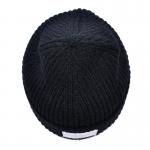 Custom Embroidery / Printed Logo Acrylic Beanies Jacquard Knitted Hats Warm Hat With Patch