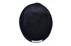 China Custom Embroidery / Printed Logo Acrylic Beanies Jacquard Knitted Hats Warm Hat With Patch supplier