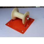 Flat Trench Electrical Cable Roller Straight Line Cable Roller With Steel Plate for sale