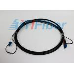 Singlemode Duplex Fiber Optic Patch Cords with Armour Cable LC / UPC to LC / UPC for sale