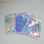 Mini 3 Side Sealed Holographic Makeup Bag Mylar k Pouch Custom Printed