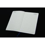 Embossed Logo Writing Journal Notebook / Horizontal Line Notebook With Pen Loop