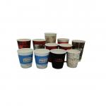 Embossed Food 16oz 390cc Paper Bowl Double Wall Kraft Paper Cups for sale