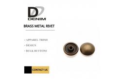 China Antique Brass Metal Rivets , Custom Clothing Rivets Custom Size Available supplier