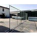 6x10ft Removable Silvery White Chain Link Temporary Fence for sale