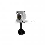 XLR  Audio Power Waterproof Socket Connector 3 Pin Microphone IP65 for sale