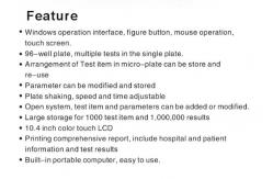 China SK201 8 channel Elisa Microplate Reader Clinical Chemistry Analyzer supplier