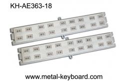 China Customized 18 Keys Stainless steel Keyboard for Door Access System supplier