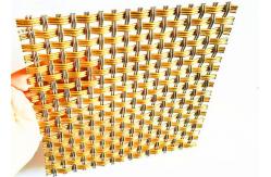 China SS & Brass Architectural Crimped Woven Mesh , Interior Crimped Metal Screen supplier