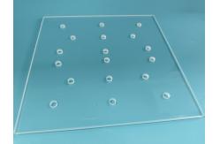 China Thickened 9 Inch Wafer Calibration Quartz Glass Plate High Temperature supplier