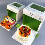 Wholesale custom printing cake dessert baking paper packaging box birthday cake box for sale