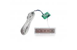 China IP65 5 Keys Metal Keypad Rear Panel Mounting Atm Machine Keypad supplier