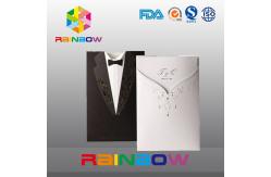 China Luxurious Customized Paper Bags For Wedding Invitation Card With Vivid Print supplier