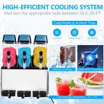 Triple Slush Maker Frozen Cocktail Drink Machine for sale