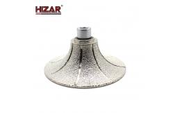 China Vacuum Brazed Profile Wheel For Granite Marble Stone Shaping And Profiling supplier