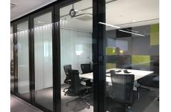 China Glass Room Dividers Operable Folding Partition Walls Less Then 3 M Height supplier