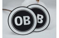 China Round Soft Iron On Tatami Patch Custom Clothing Patch With Hot Melt Glue supplier