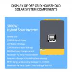 5KW Off Grid Home Hybrid Solar Energy Systems 5000w Solar Panel Kit