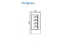 China Front Open Air Curtain Display Cooler supplier