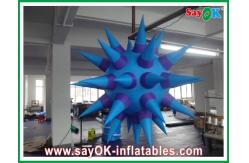 China Hanging Inflatable Lighting Decoration , Purple 2m Inflatable Led Star supplier