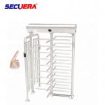 RFID card integrated motorised 304 stainless steel full height high entry exit turnstile barrier gate for sale