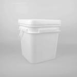 Chemical Resistant Square Plastic Bucket with Handle for Paint and Chemicals