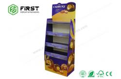 China Recyclable POP Carton Paper Promotion Snacks Cardboard Floor Display Stand supplier