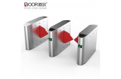 China Automatic Ic Card Reader Access Flap Barrier Gate For Gym Club supplier
