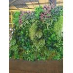 Lifelike Vertical Greening Customized Hanging Plant Green Wall For Decor for sale