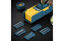 China Blue Vegetable Mandoline Chopper Slicer Shredder Household Kitchen Tools supplier