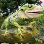 Outdoor Realistic Chameleon Model 2m Waterproof Sound Customized