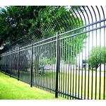 Black RAL Color  Wrought Iron Garden Fence 2400mmL X 2100mmH for sale