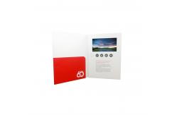 China Custom LCD screen Invitation video player greeting card video folder supplier