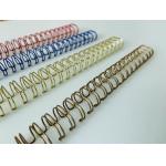 Gold Or Customized Color Wire O Binding Supplies For Desk Calendar Diaries for sale