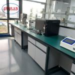 Phenolic Resin Counter Tops Chemistry Lab Bench Laboratory Island Bench With Ceramic Valve Core Faucet for sale