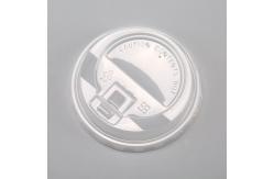 China 90mm Clear Pp Clear Plastic Lids , Compostable Coffee Cup Lids Heat Tolerance supplier