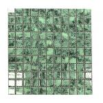 Green Color Marble Stone Mosaic Tiles For Floor And Bathroom Wall for sale