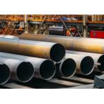 Oil And Gas Industry ERW Steel Pipe with Plain/Beveled/ Threaded Ends Length 5.8m-12m for sale
