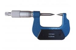 China KM 0-25mm Point Micrometer With Carbide-tipped Measuring Face supplier