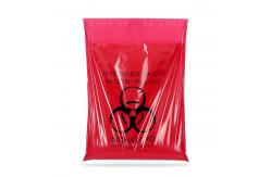 China Red Self Seal Biohazard Waste Healthcare Autoclave Bags With Adhesive Strip supplier
